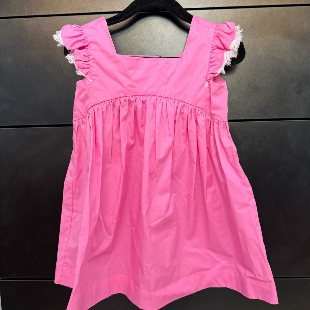 Pink Ruffled Sleeveless Dress Il Gufo